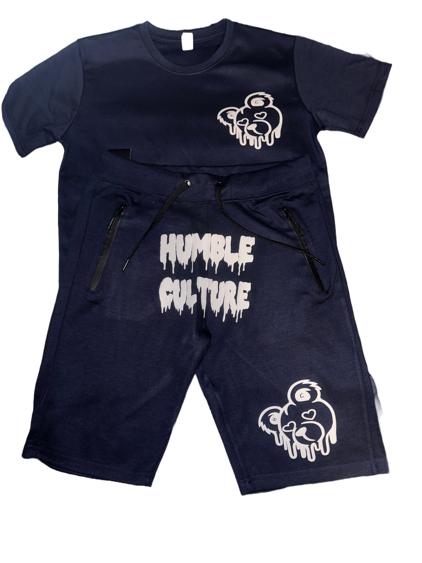 Melting Bear Tech Shorts Set